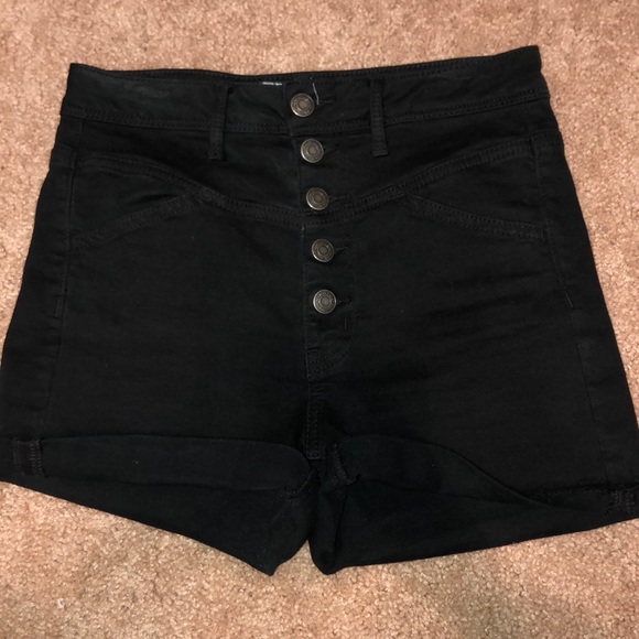 American Eagle Outfitters Pants - AE High Waisted Black Shorts
